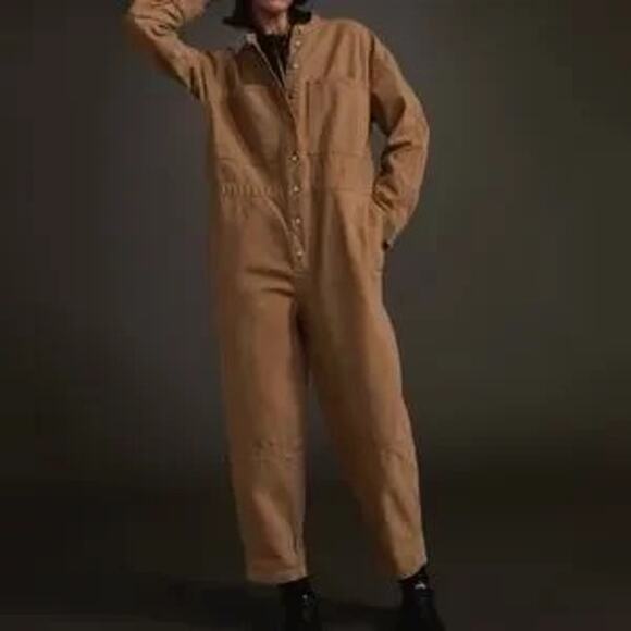 Everlane Canvas Organic Cotton Coverall Jumpsuit - Picture 1 of 10